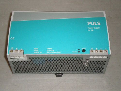 Puls SL20 Power Supply Input 230 VAC, Output 24 VDC, 20A SL20.100 Free Shipping!