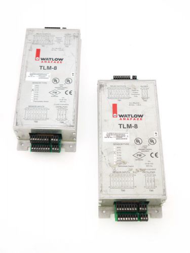 Lot 2 WATLOW ANAFAZE TLM-8 K-TC Thermal Temperature Limit 8-Channel Monitor