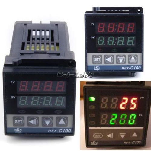 Dual pid digital temperature control controller thermocouple rex-c100 0~400° f/c for sale