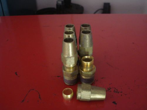 8 Compression Brass Tubing Valves Fittings 3/8&#034; Tubing x 3/8” NPT Male Pipe
