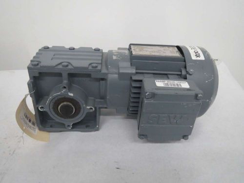 Sew eurodrive wa30dt71d4/th 0.37kw 266/460v 1700/207rpm 3ph gear motor b369935 for sale