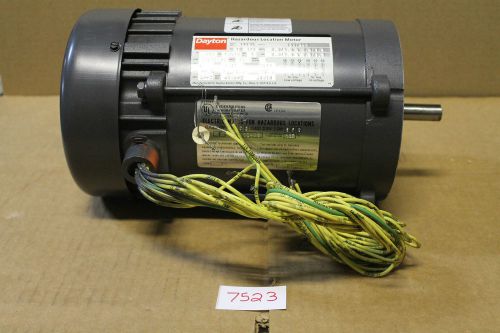 Dayton 3n858 hazardous location motor 1/2hp 3ph (7523) for sale
