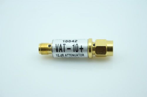 Mini-circuits vat-10+ 10db fixed attenuator dc-6000 mhz sma 50 ohm tested for sale