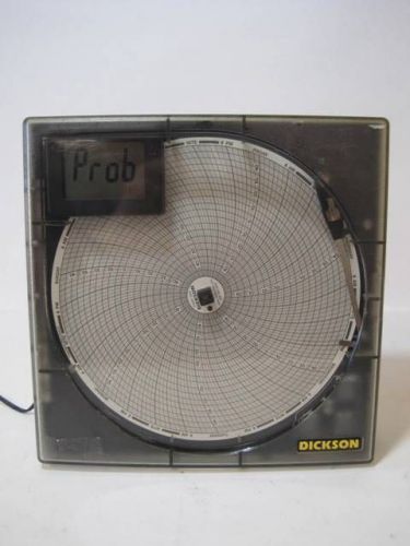 DICKSON MODEL. KT803 8&#034; TEMPERATURE CHART RECORDER 8&#034; USED