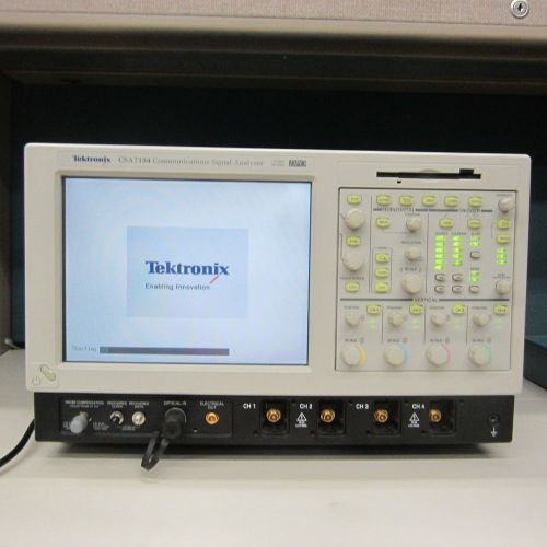 TEKTRONIX CSA7154 COMMINICATIONS SIGNAL ANALYZER 1.5GHZ 20GS/s with probes &amp;more