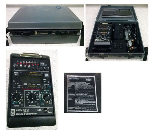 Wandel goltermann modem tester 7507-02 with charger &amp; case for sale