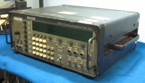 Sage Instruments 930A Analog/DS1 PCM Communications Test Set FOR PARTS  #248