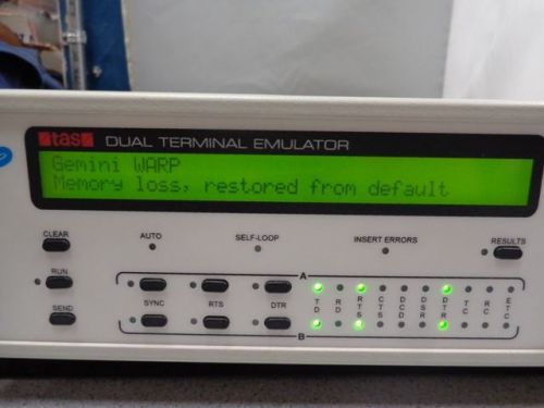 Spirent TAS Gemini Warp Dual Terminal Emulator w RS-232/530-A Interface Module