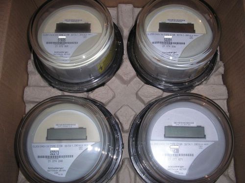 Itron watthour meter kwh, type c1sr, 240v, 200 amps, reset to zero, lot of 4 for sale