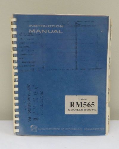 Tektronix Type RM565 Oscilloscope Instruction Manual