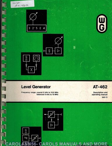 WG Manual AT-462 Level Generator