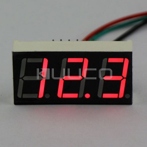 0.56&#034; Digital Voltmeter 0V to 100V Voltage Panel Meter Red LED Voltage Monitor