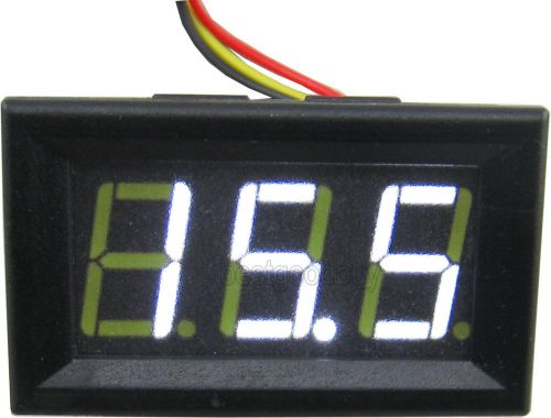 0.56&#034; 3 wire dc 3.5-30v/0-200v dual channel white led digital voltmeter module for sale