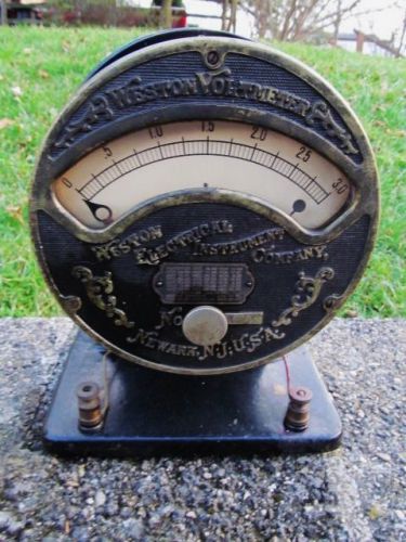 Vintage Weston Electrical Instrument Company Voltmeter