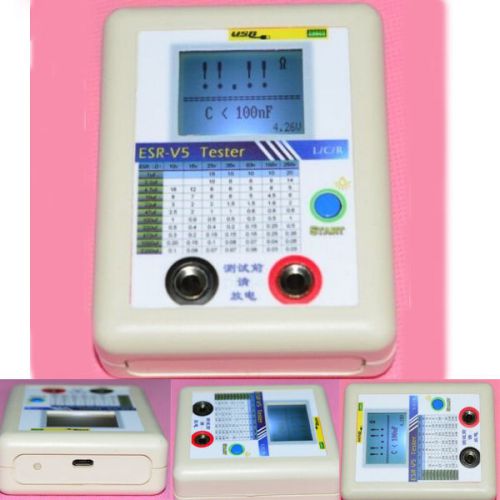 Esr-v5 esr capacitor tester internal resistance meter test in circuit online new for sale