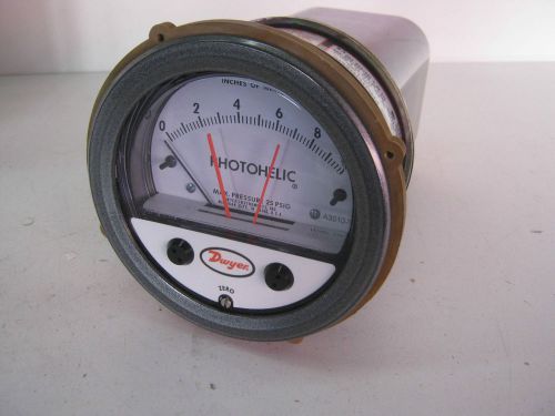 Dwyer instruments photohelic pressure switch/gage type 3010-tp series 3000 for sale