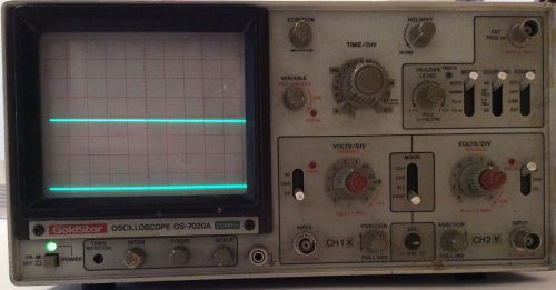 Oscilloscope GoldStar  Model OS-7020A 20 MHz Electrical Wave Steam Punk Parts