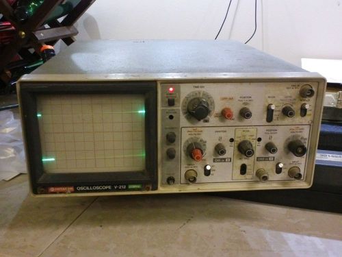 Hitachi 20 MHZ Dual Channel Oscilloscope V-212 used as is