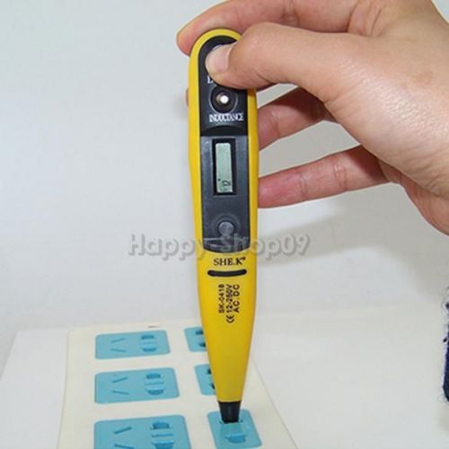 Electrical Probe Voltage Inductance Detector Meter 12V-220V Digital Test Pen