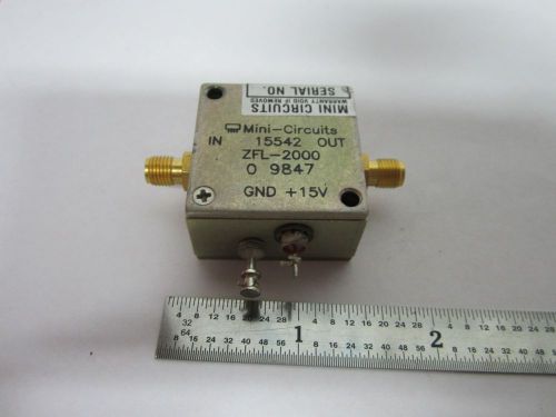 Mini circuits rf amplifier frequency zfl-2000 bin#b2-c-85 for sale