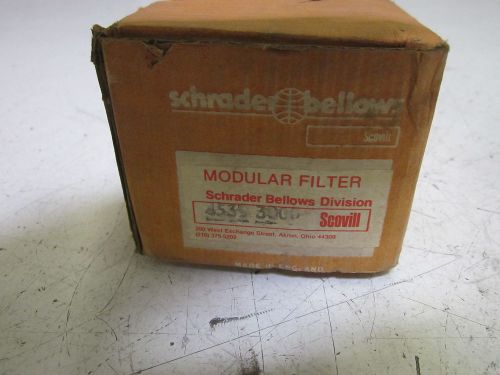 SCHRADER BELLOWS 4539-3000 PREP-AIR MOULAR FILTER 250PSIG 15-165F *NEW IN A BOX*