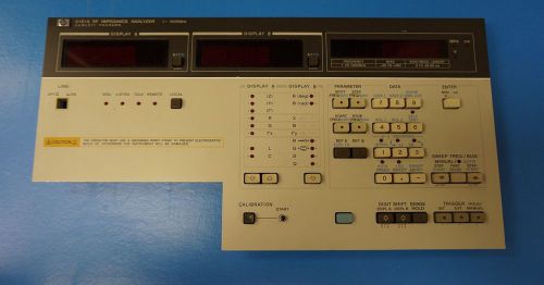 Agilent 4191A RF Impedance Analyzer Front Panel Assembly