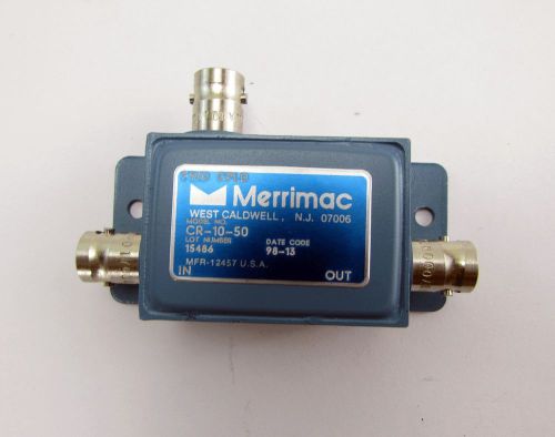 Merrimac Directional Coupler CR-10-50 BNC Female Connectors to 30db