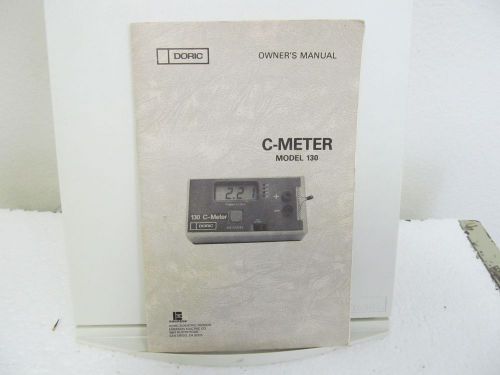 Doric 130 C-Meter Precision Digital Autoranging Capacitance Meter Owner&#039;s Manual