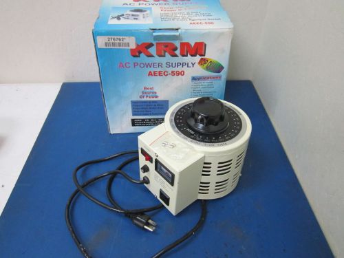 Krm ac power supply, aeec-590, 0~130vac@5a, variable autotransformer for sale