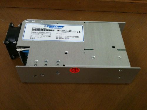 Power-One PFC500-1024F, AC/DC Power Supply Single-OUT 24V 21A 500W 9-Pin
