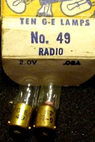 Ge-49 x2 nos usa hickok tube tester bias pot fuse radio dial bulb lamp free ship for sale