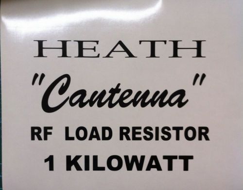 1gallon dummy load can sticker only for new  cantenna cans ,cobra, galaxy for sale