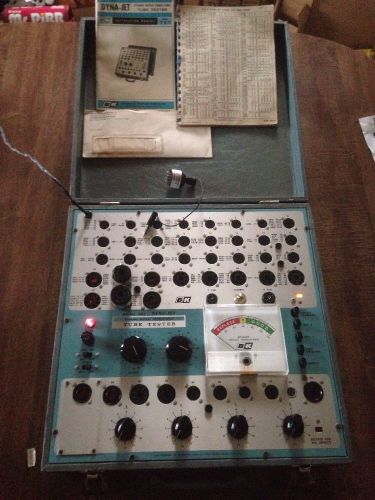 B&amp;k dyna-jet model 707 tube tester with instruction manual and tube chart for sale
