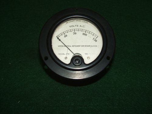 WESTON ELECTRICAL A.C. VOLTS METER MODEL  476