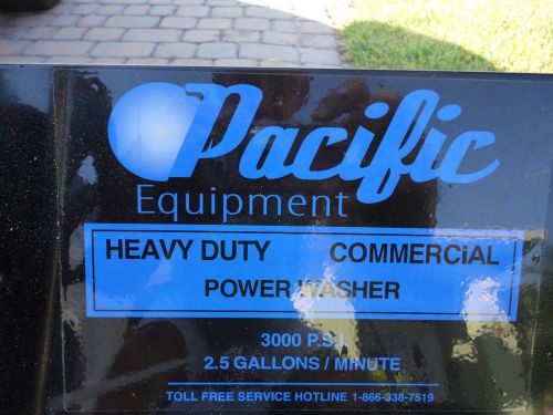 Pacific Equipment Industrial Pressure Washer Model PPW3000 Heavy Duty Commercial