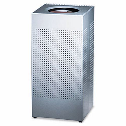 Silhouette square open top receptacles, 16 gal, silver metallic (rcp sc14eplsm) for sale