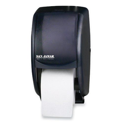 San jamar duett standard bath tissue dispenser - roll - 12.8&#034; x 7.5&#034; (r3500tbk) for sale