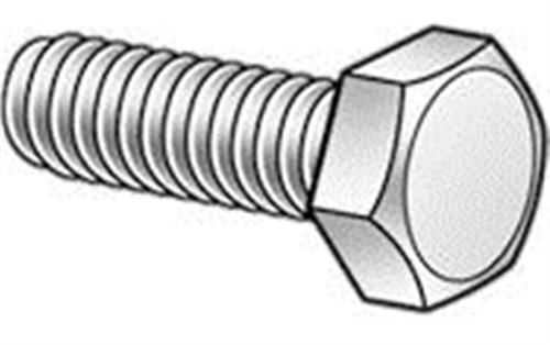 1-8x5 tap bolt / hex cap screw full thread unc zinc plated pk 5 for sale