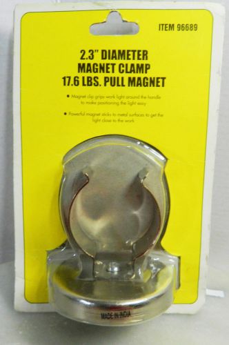 Magnet clamp 2.3 &#034; diameter   17.6 lbs pull   nib   by harbor freight item 96689 for sale