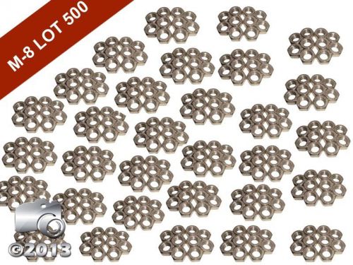 BRAND NEW PACK OF 500-A2 STAINLESS STEEL DIN 934 HEXAGON HEX FULL NUTS M- 8
