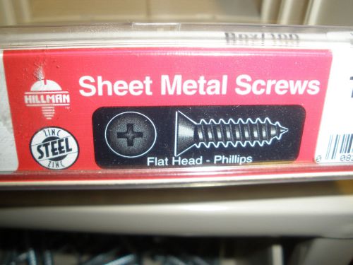#12 Flat head phillips drive zinc sheet metal screws (120) pcs. 2&#034;   2-1/2&#034;   3&#034;