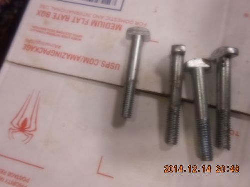 3/8 -16 thread 2.5 in long special clipped head  screws slotted trick holes