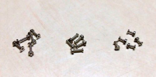 Usa shipping - 30 pc m1.2 metric screw and nuts set philips head micro miniature for sale
