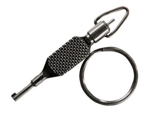 Zak tool police tactical polymer stealth knurled flat swivel handcuff key zt9p for sale