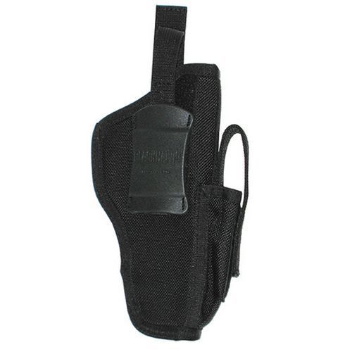 Blackhawk 40am06bk black ambidextrous 3.75&#034; - 4.5&#034; bbl auto pistol &amp; mag holster for sale