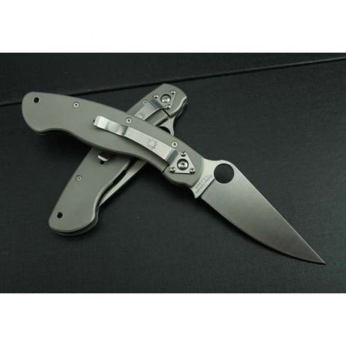 Spyderco c36tip folding knife cpm s30v titanium handle - military,tactical for sale