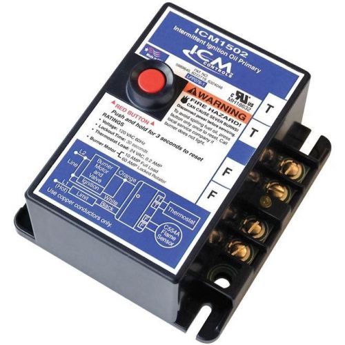 Icm1502 oil burner primary control 30 second delay replaces honeywell r8184g4074 for sale