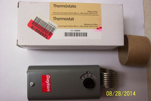 Dayton 1uhh4 line voltage thermostat, spst, open or close on temp rise 20-110f for sale