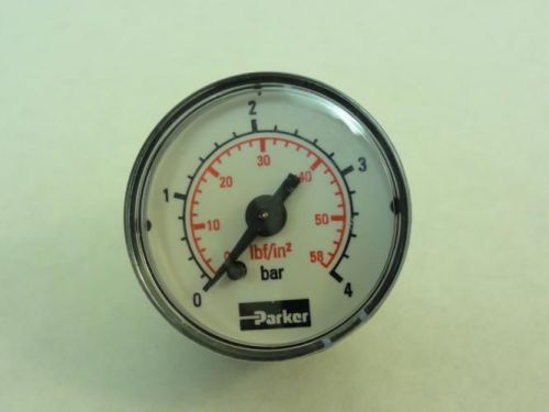 92780 New-No Box, Parker P3D-KAB1ANN Pressure Gauge 0-4 Bar 0-58 lbf/in^2