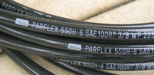47&#039; feet parker parflex 550h-16 sae 100r7 3/8 wp hydraulic hose 2250 psi 113302 for sale